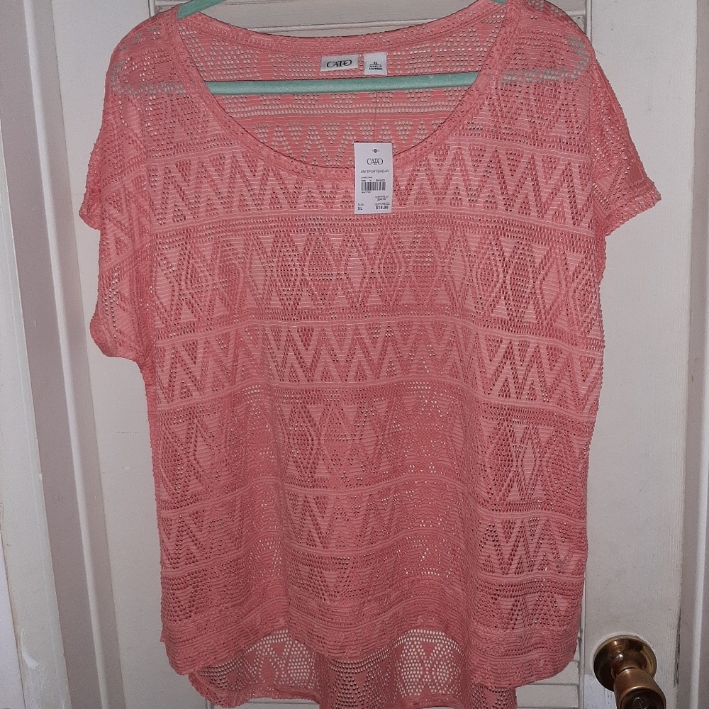 CATO Mesh Short-sleeved Shirt